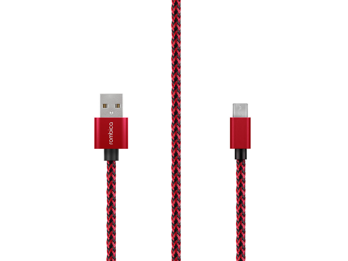 Digital AB-04 Red Плетеный Micro-USB ↔ USB кабель