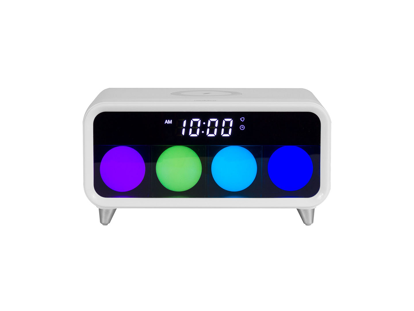 Timebox 1 Беспроводное зарядное устройство с часами-будильником  и RGB-подсветкой