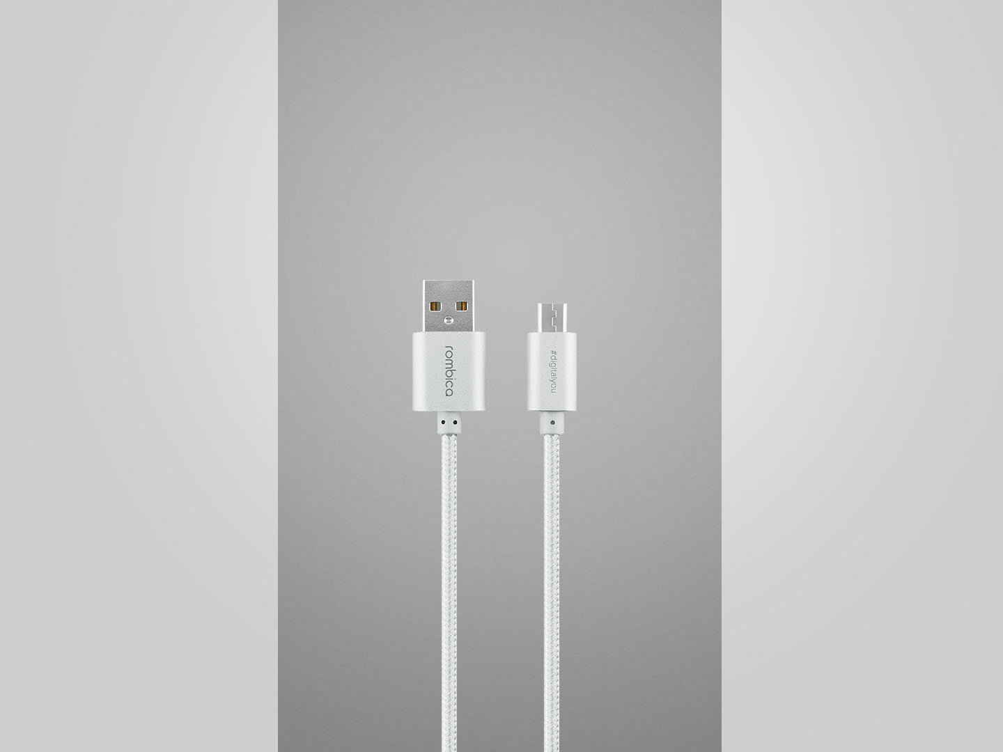 Rombica Twist Silver Длина 1 метр • Micro USB • Плетеная фактура
