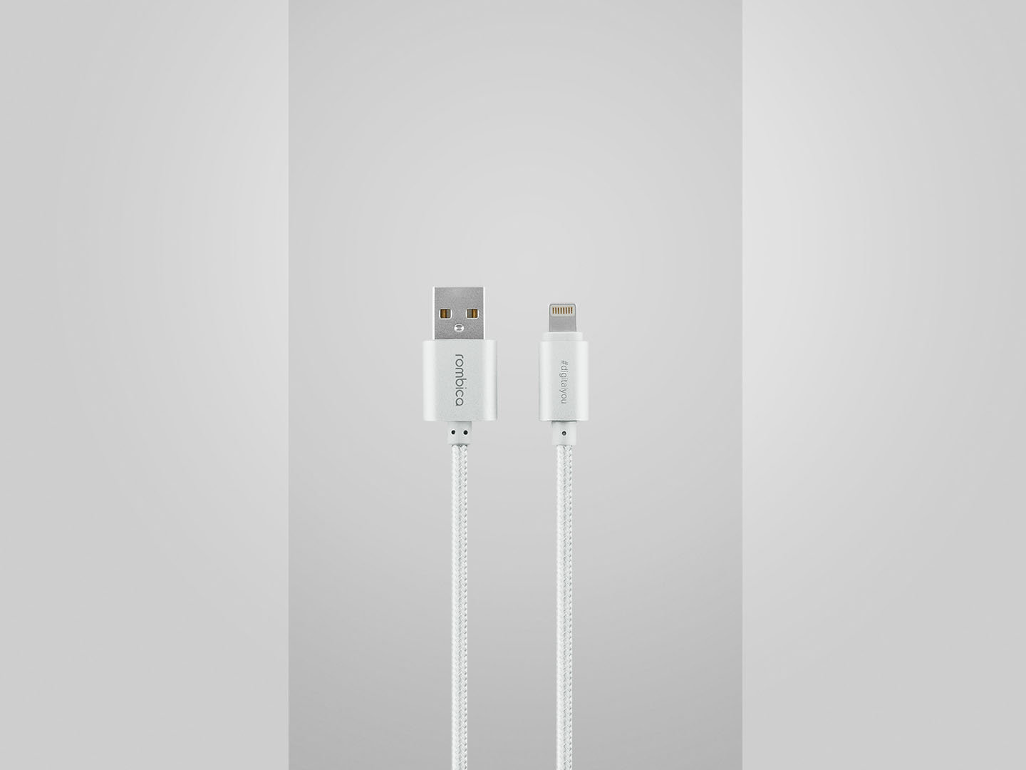 Rombica Digital Silver Длина 1 метр • Apple Lightning • Плетеная фактура