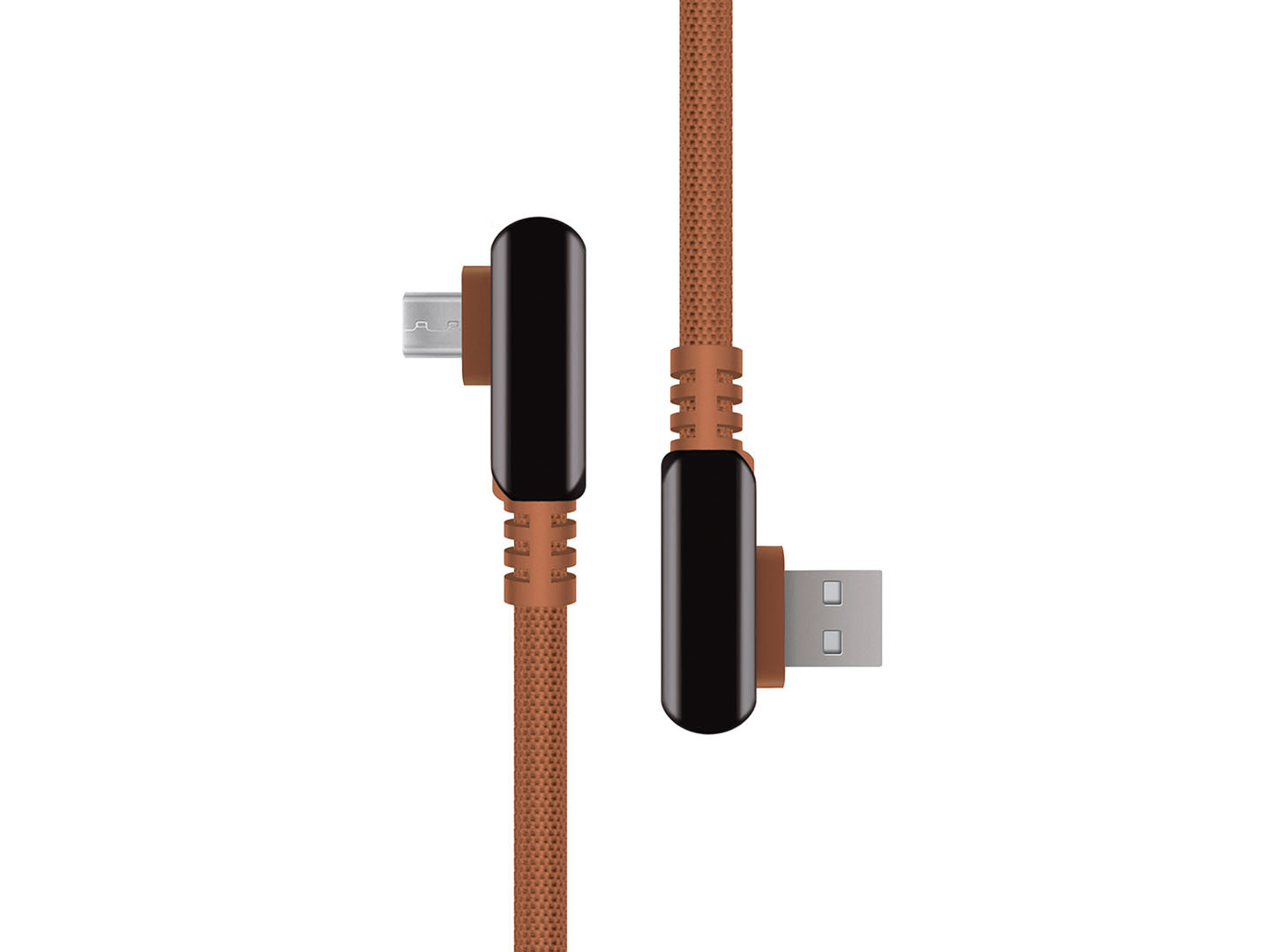 Digital Electron M Brown Нейлоновый Micro-USB ↔ USB кабель